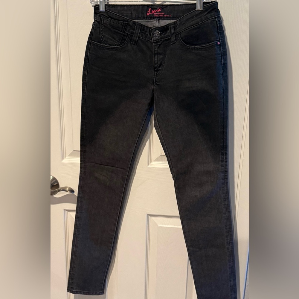 Levi's Demi Curve skinny jeans Two Tone Black Sz 27